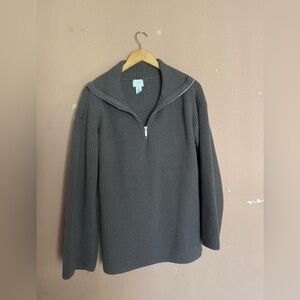 H&M Women's Gray Ribbed Sweater